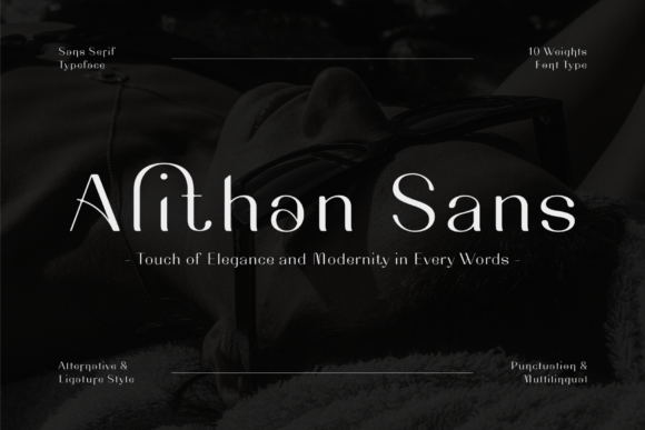Alithan Sans Typeface for Polished Branding