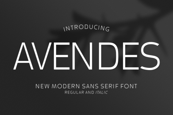 Avendes Font: Elevate Your Brand Identity