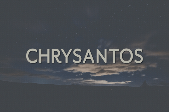 Chrysantos: A Sleek Sans Serif Font for Editorial Design