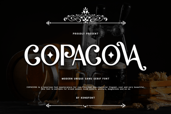Copacova Typeface for Modern Editorial Design