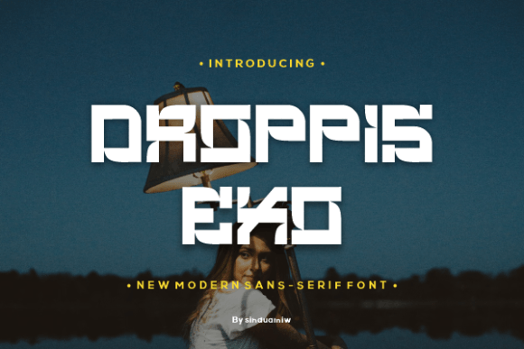 Droppis Exo: The Modern Typeface for Bold Branding