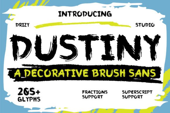 Dustiny Typeface for Bold Brand Identity
