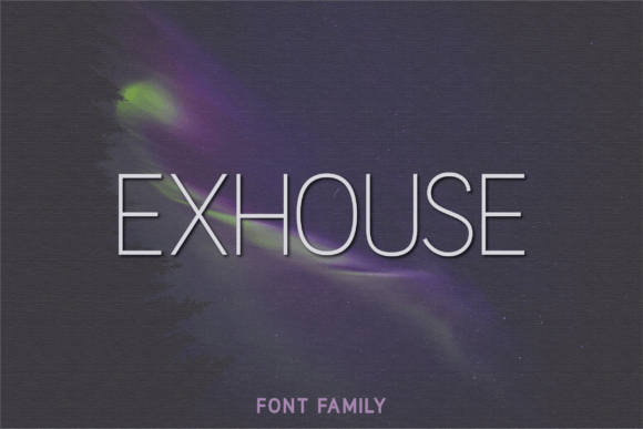 Exhouse Typeface for Modern Web Design