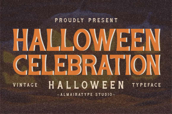 Halloween Celebration Font for Vintage Branding
