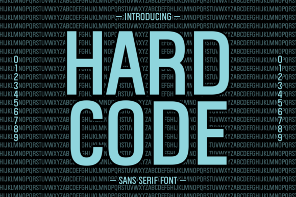Hard Code Font for Bold Campaign Design