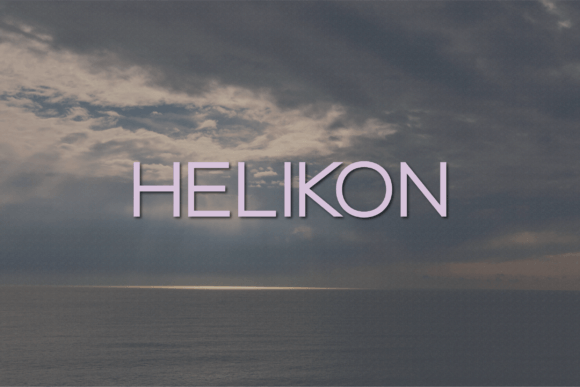 Helikon: A Modern Sans Serif Typeface for Branding