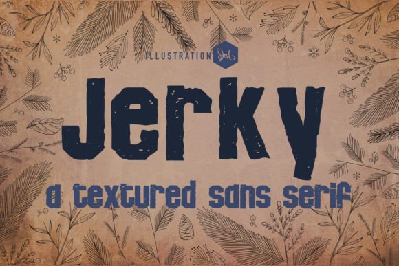 Jerky Font: A Textured Sans Serif for Editorial Design