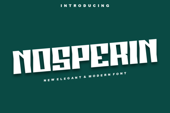 Nosperin: A Bold Sans Serif Font for Web Design