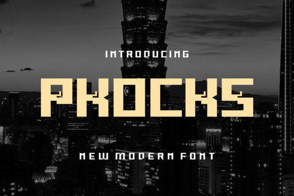 Pkocks: A Bold Sans Serif Typeface for Editorial Design