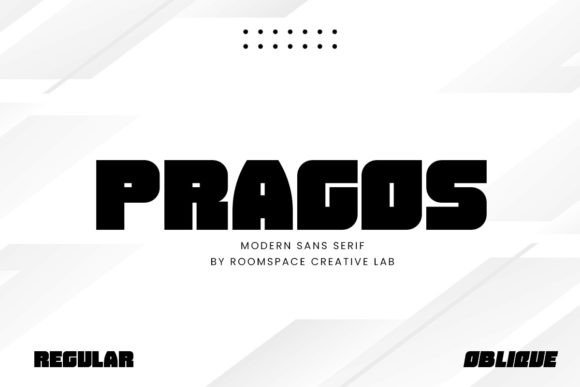 Pragos: A Modern Geometric Typeface for Editorial Design