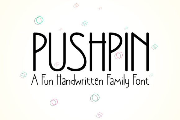 Pushpin Font: Whimsical Sans Serif for Crafters