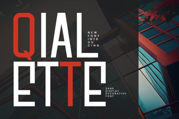 Qialette Font for Modern Maker Branding