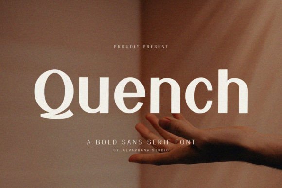 Quench: A Modern Sans Serif Typeface for Editorial Design