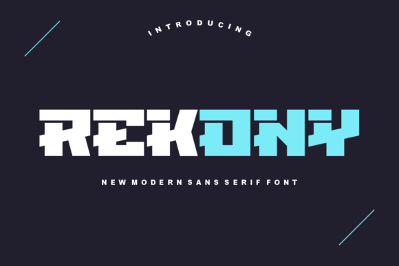 Rekony: The Bold Sans Serif Typeface for Marketers