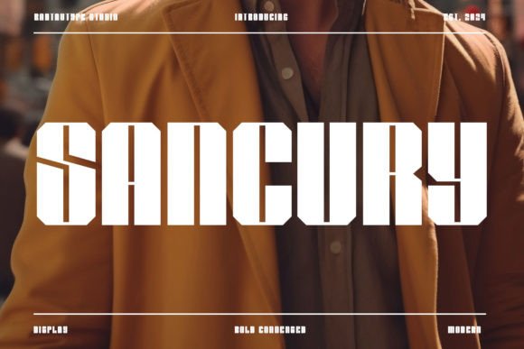 Sancury: A Bold Sans Serif Typeface for Modern Editorial Design