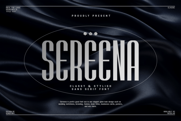 Sereena Typeface for Modern Campaign Design