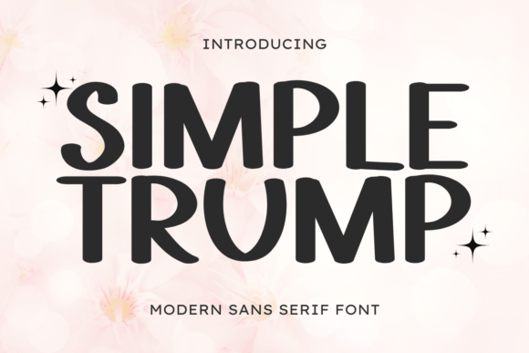Simple Trump Typeface for Modern Web Design