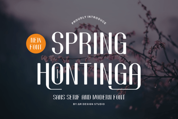 Spring Hontinga Font for Crafters and Sellers