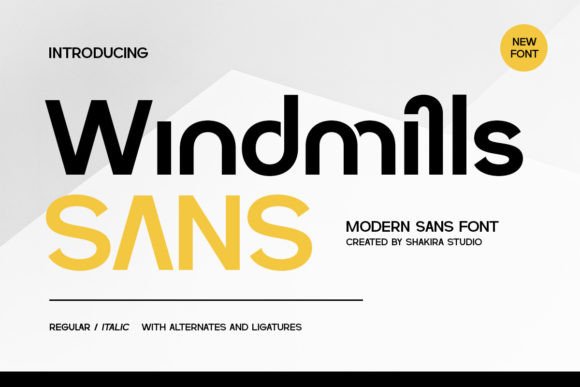 Windmills: A Modern Sans Serif Typeface for Elegant Editorial Design